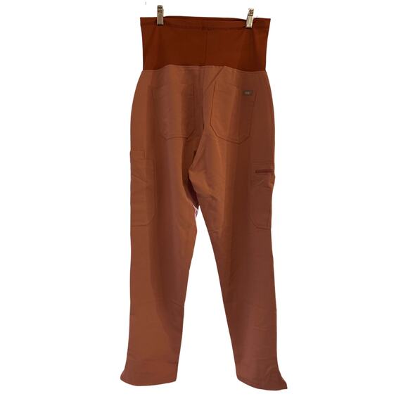 Figs Yola Maternity Scrub Pants™ 2.0 Small Petite Mauve - Picture 3 of 4